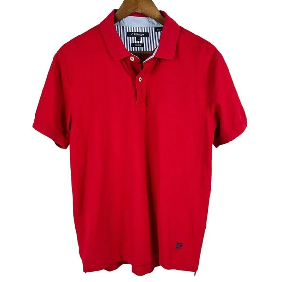 Cremieux Shirt Men's Size Large Red Soho Fit Polo Casual Cotton Pullover - Picture 1 of 6